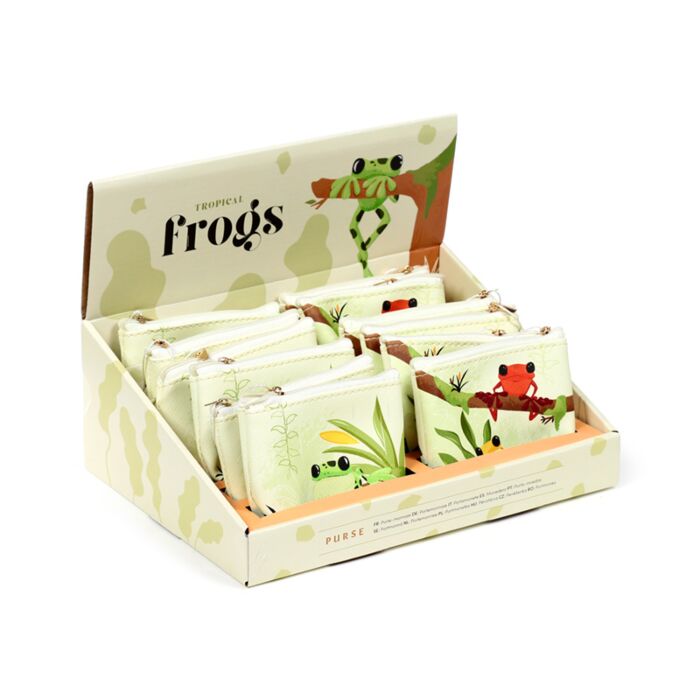 Tropical Frogs Tropen Frosch Frösche PVC-Portemonnaie Geldbörse