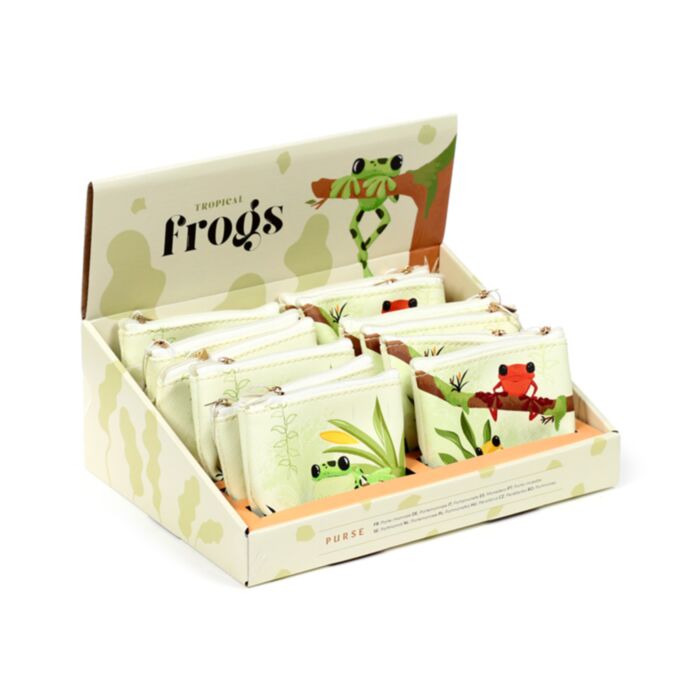 Tropical Frogs Tropen Frosch Frösche PVC-Portemonnaie Geldbörse