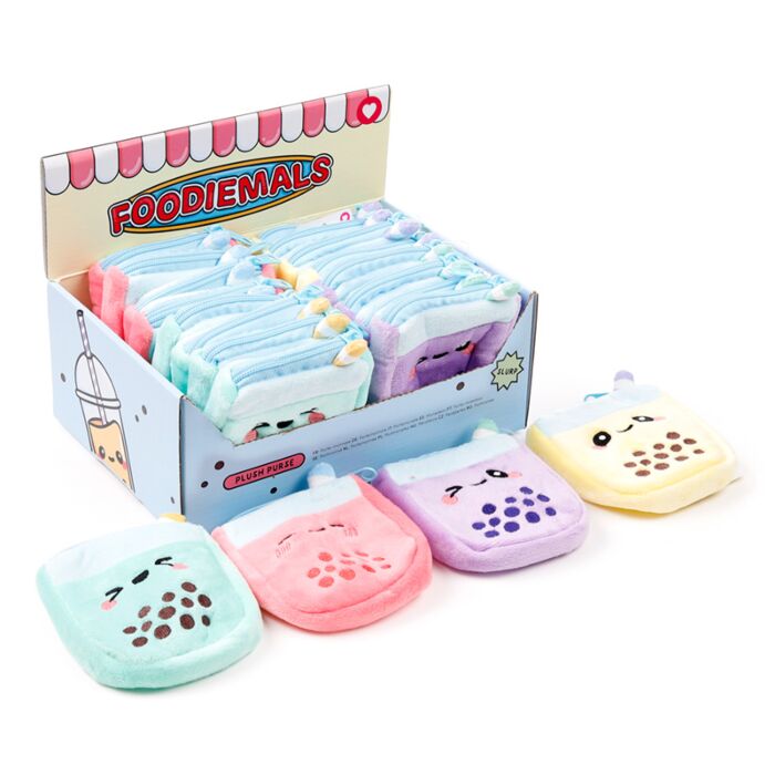 Foodiemals Bubble Tea Mini Plüsch Geldbörse