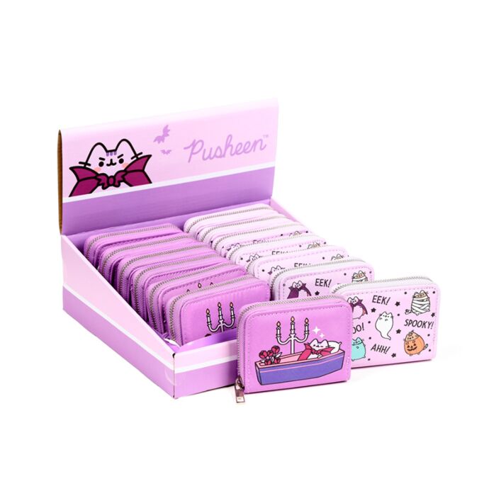Pusheen the Cat Katze Halloween Portemonnaie mit Reißverschluss Klein