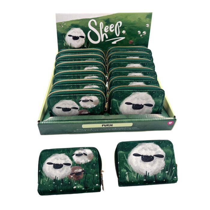 Sheep Schaf Portemonnaie mit Reißverschluss - klein