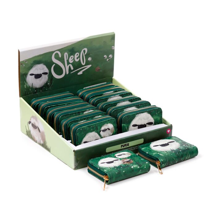 Sheep Schaf Portemonnaie mit Reißverschluss - klein