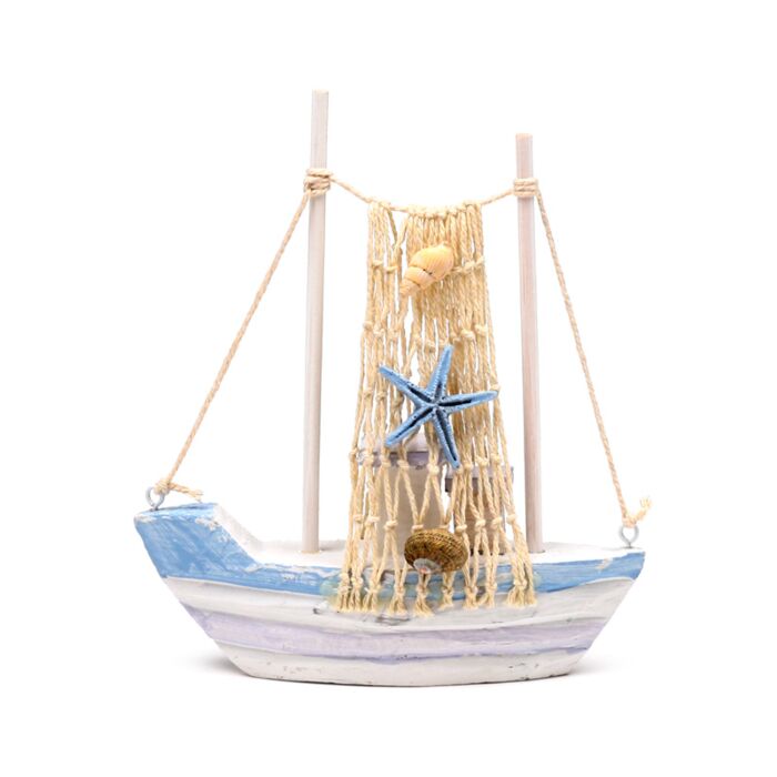 Strand-Souvenir - Segelschiff mit blauem Stern
