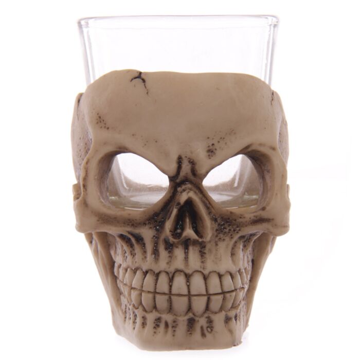 Gruseliger Totenkopf mini Schnapsglas