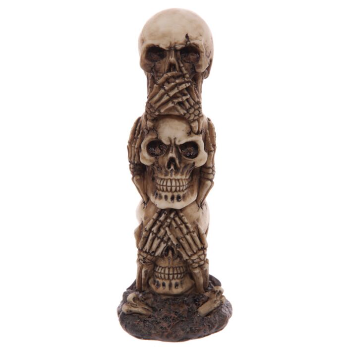 Nichts Böses Sehen Hören Sagen Totenkopf Totem Deko