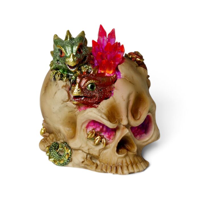 Elements Babydrache LED Kristalltotenkopf