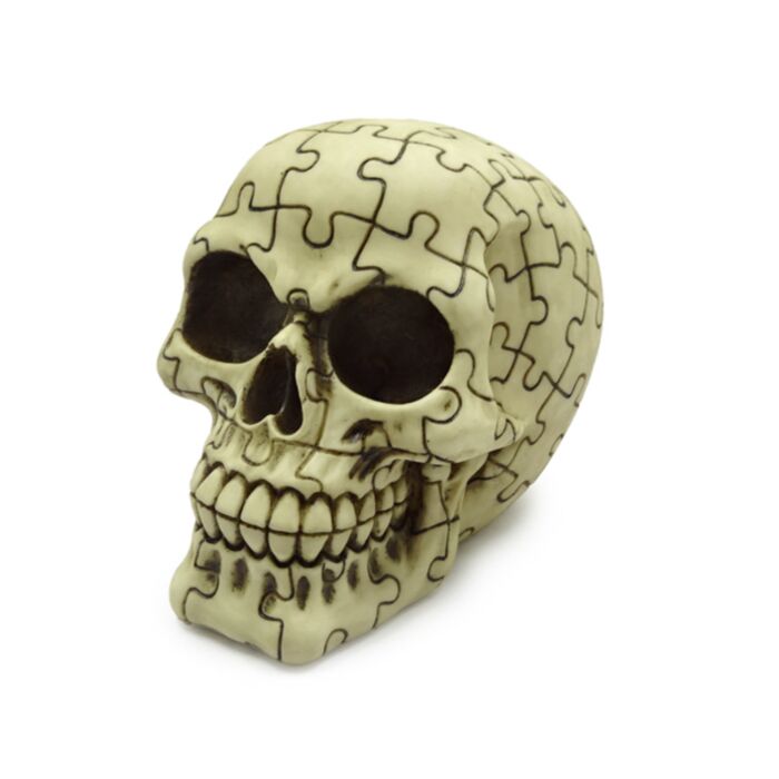 Totenkopf mit Puzzlemuster 
