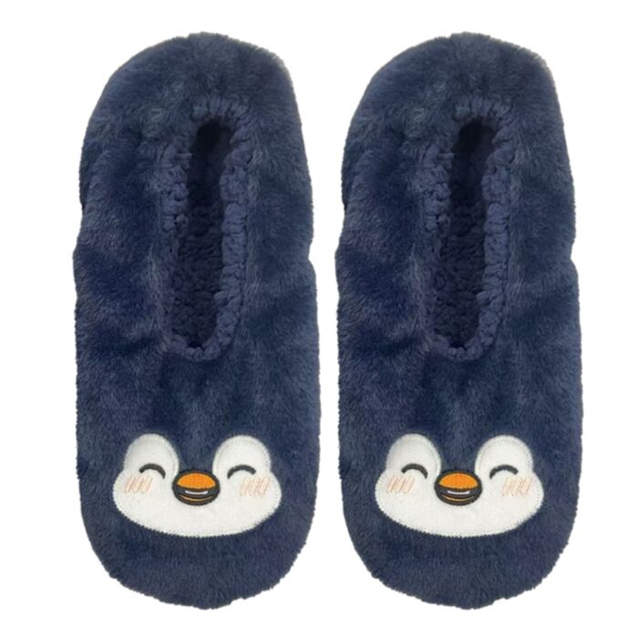 Adoramals Pinguin rutschfeste Plüsch-Hausschuhe Größe 39-41 EU