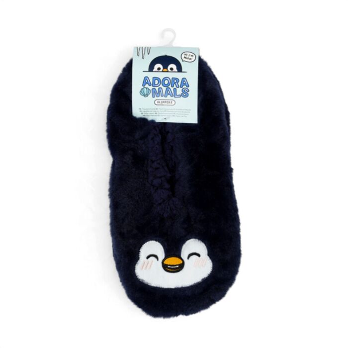 Adoramals Pinguin rutschfeste Plüsch-Hausschuhe Größe 39-41 EU