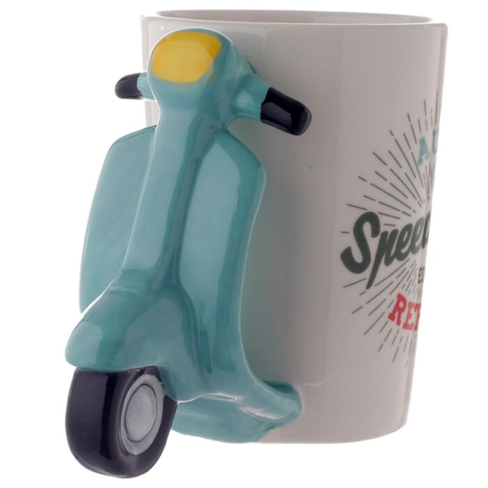 Speed King Scooter geformter Henkel Tasse
