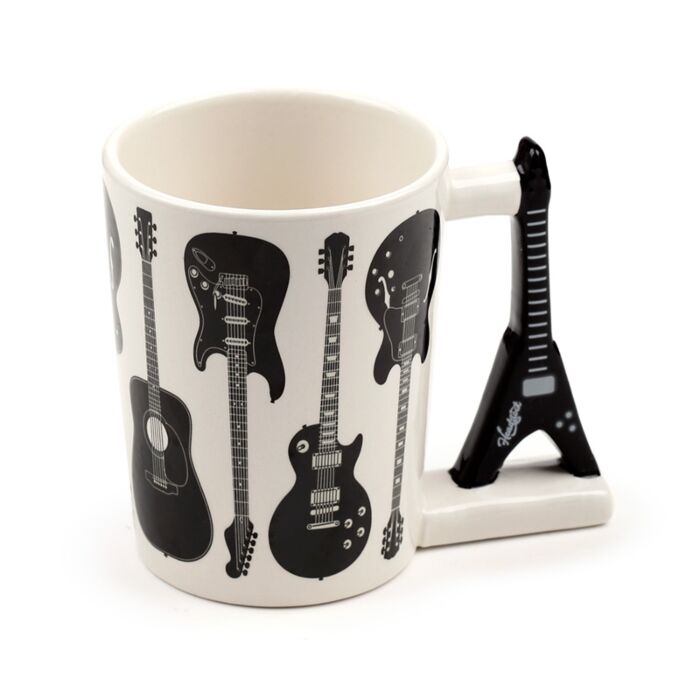 Headstock Rock Gitarre geformter Henkel Tasse  