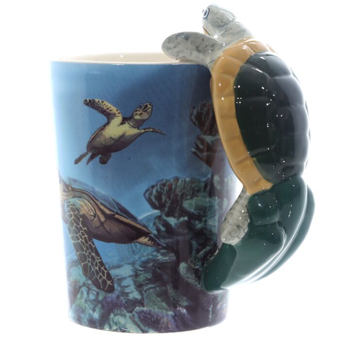 Schildkröte geformter Henkel Tasse