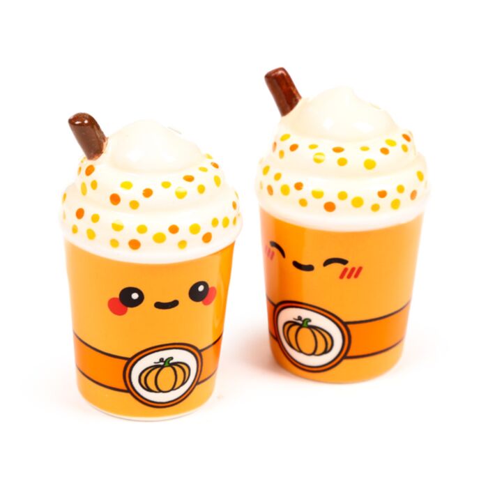 Foodiemals Pumpkin Spiced Latte  Keramik Salz-& Pfefferstreuer Set