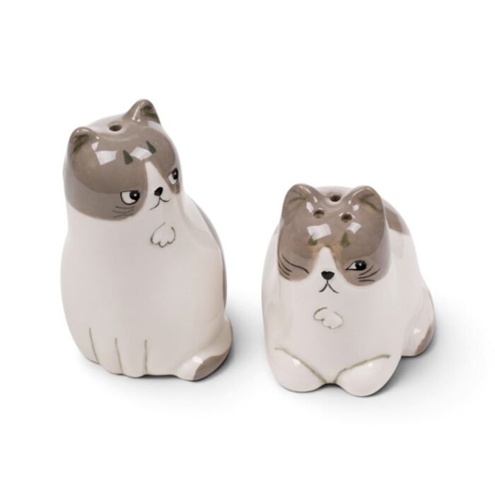 Beans & Co. Katzen Keramik Salz- & Pfefferstreuer Set