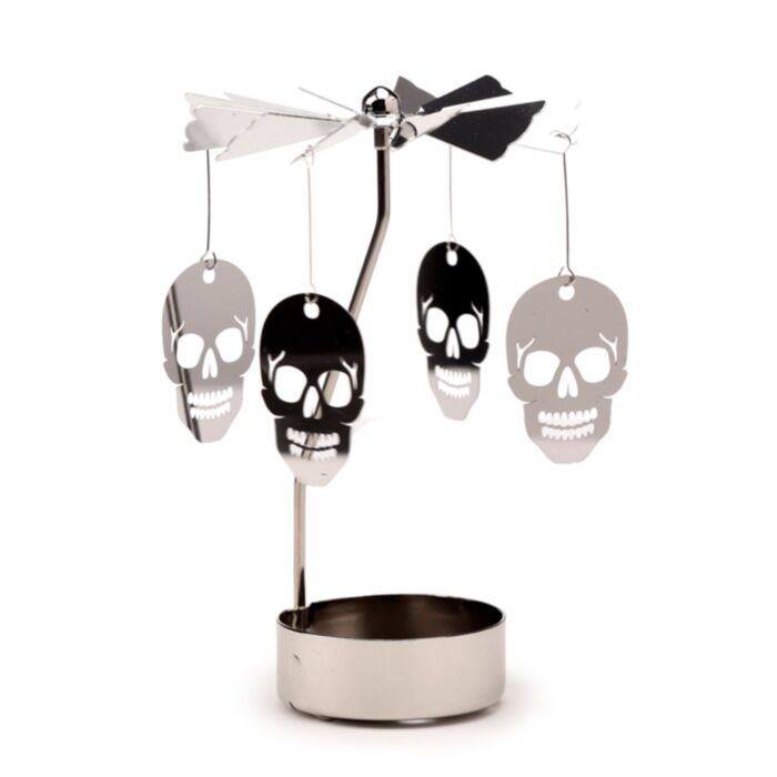 Totenkopf Teelichtkarussell