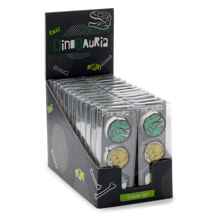 Dinosauria Dino Radiergummis 3er Set