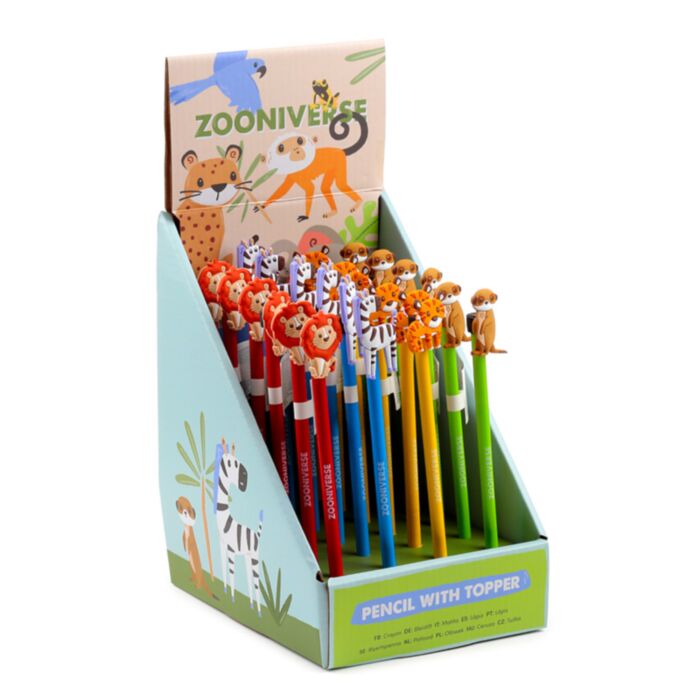 Zooniverse Bleistift mit PVC-Topper