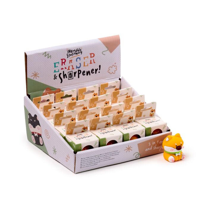 Niedliches Hündchen 2-in-1 Spitzer & Radiergummi