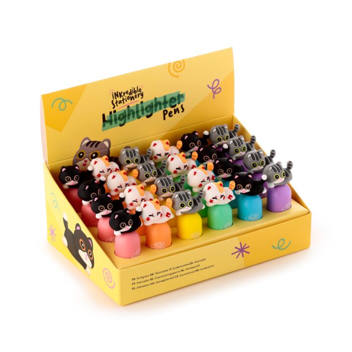 Niedliche Katze Textmarker mit Topper