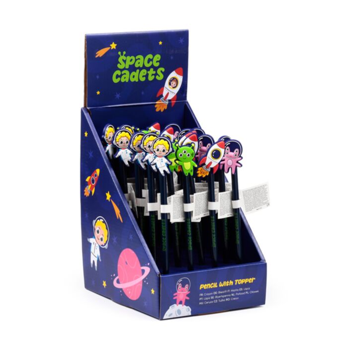 Space Cadets Weltraum Astronaut Bleistift mit PVC-Topper