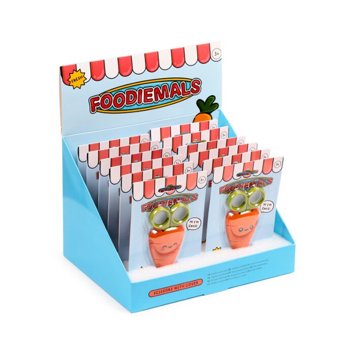 Foodiemals Cecil the Carrot Karotte Kinderschere in Halter