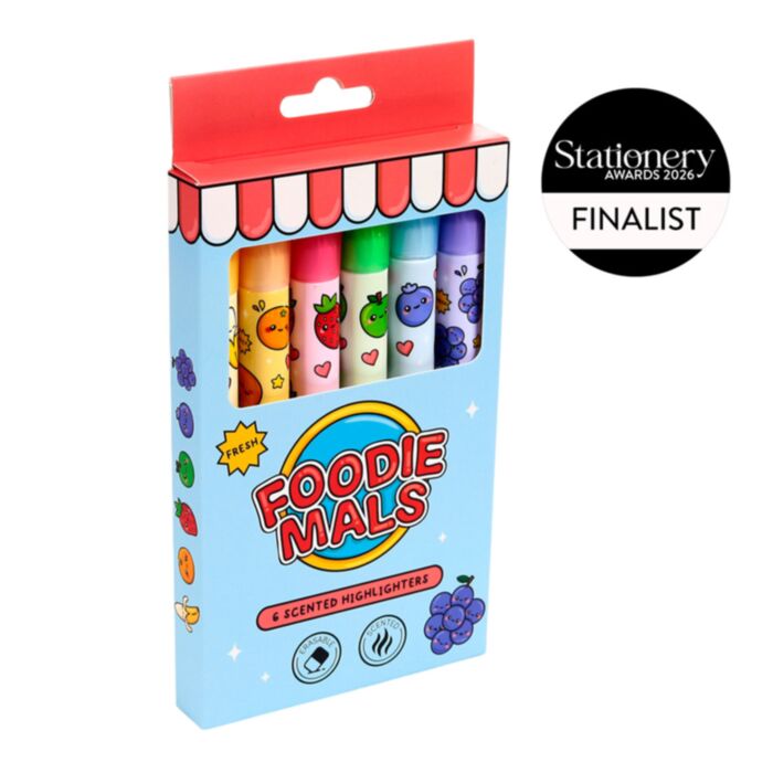 Foodiemals Fruit Obst Ausradierbarer Textmarker mit duftender Tinte 6er-Set