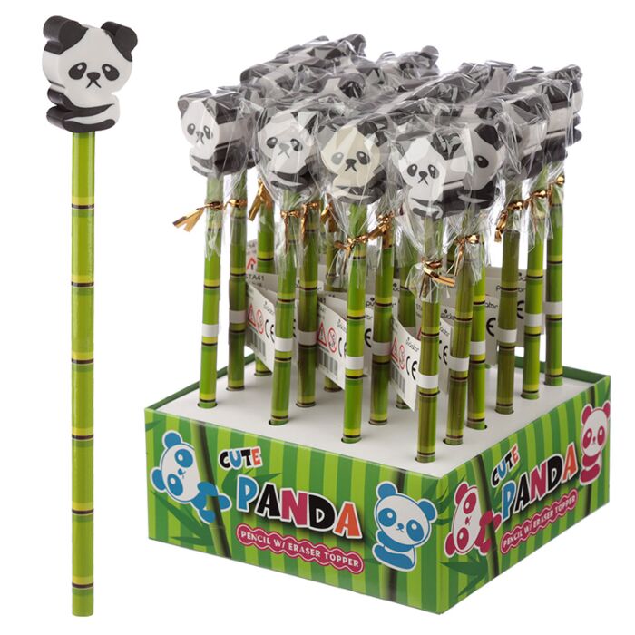 Panda Bleistift mit Radiergummi 