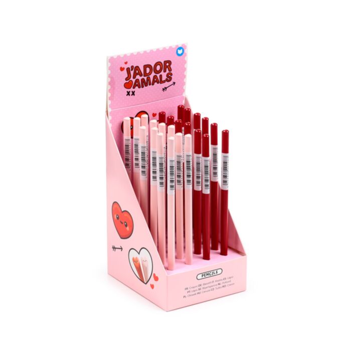 J'Adoramals Bleistift in Herzform