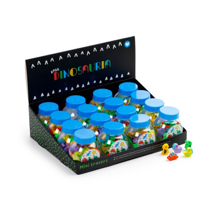 Dinosauria Mini Radiergummis im Behälter