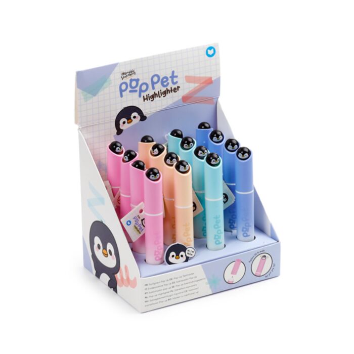 Adoramals Haustiere Pinguin Pop Pet Textmarker 