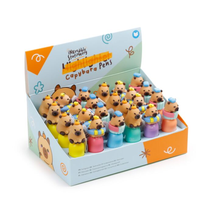 Capybara Wasserschwein Textmarker mit Topper