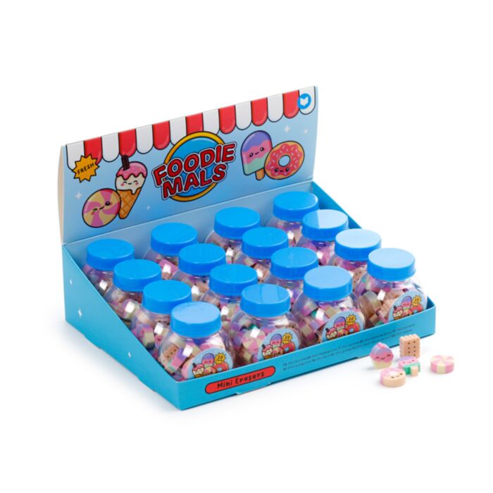 Foodiemals Mini Radiergummis im Behälter
