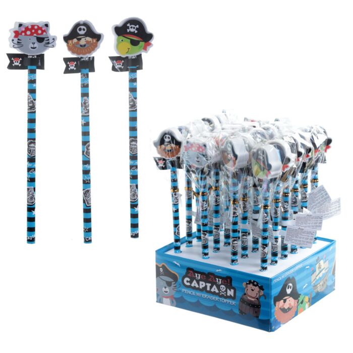 Aye Aye Captain Piraten Bleistift mit Radiergummi