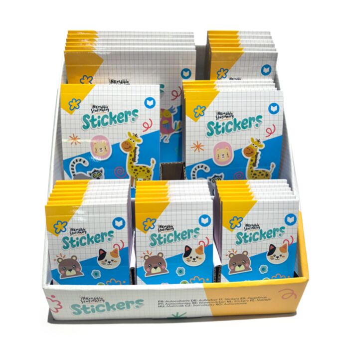 Adoramals befülltes Stickerbuch‑Display – 42 gemischte Stickerbücher