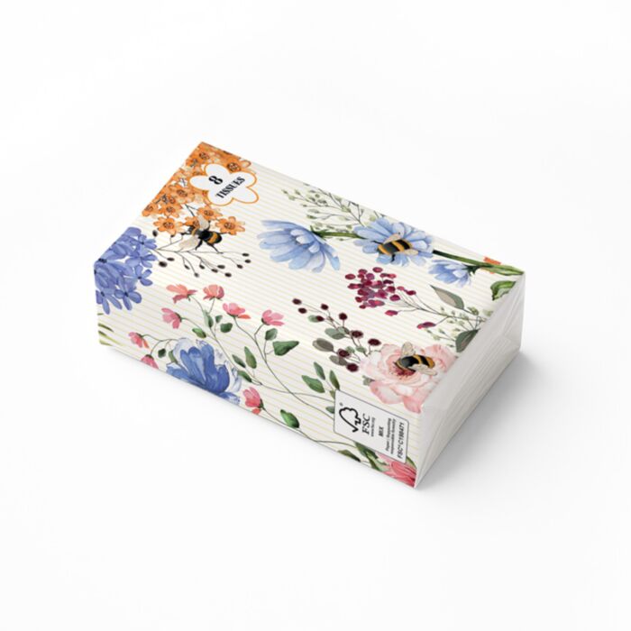 Nectar Meadows Bienenwiese Packung mit 8 Taschentüchern