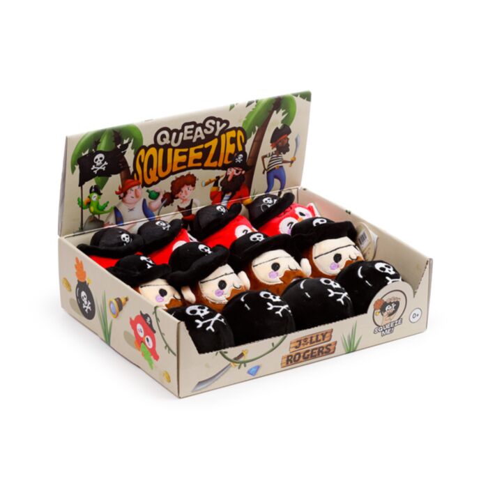 Queasy Squeezies Jolly Rogers Piraten Plüsch Quetschspielzeug