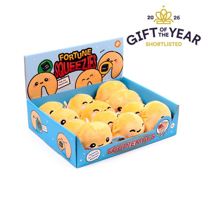 Queasy Squeezies Foodiemals 'Ask me Anything' Magischer Glückskeks Plüsch-Quetschspielzeug