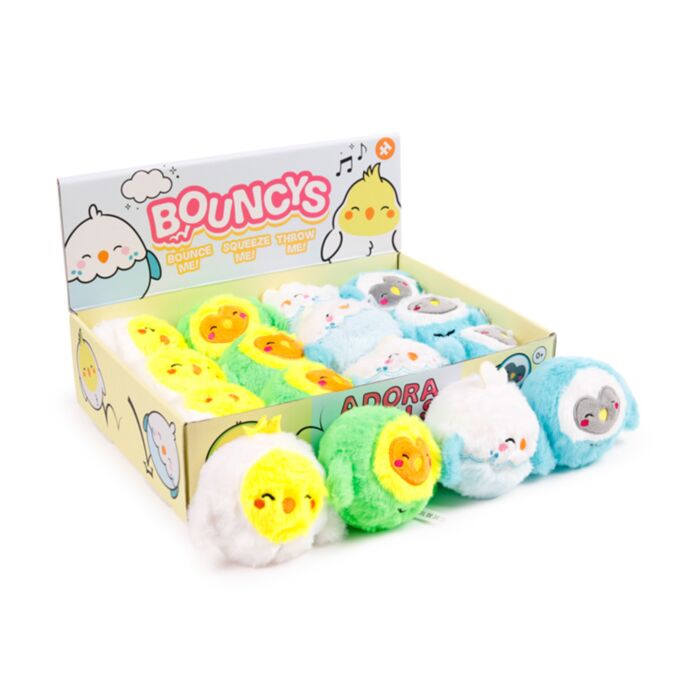 Adoramals Birds Vögel Sprungkräftiger Plüsch-Flummi
