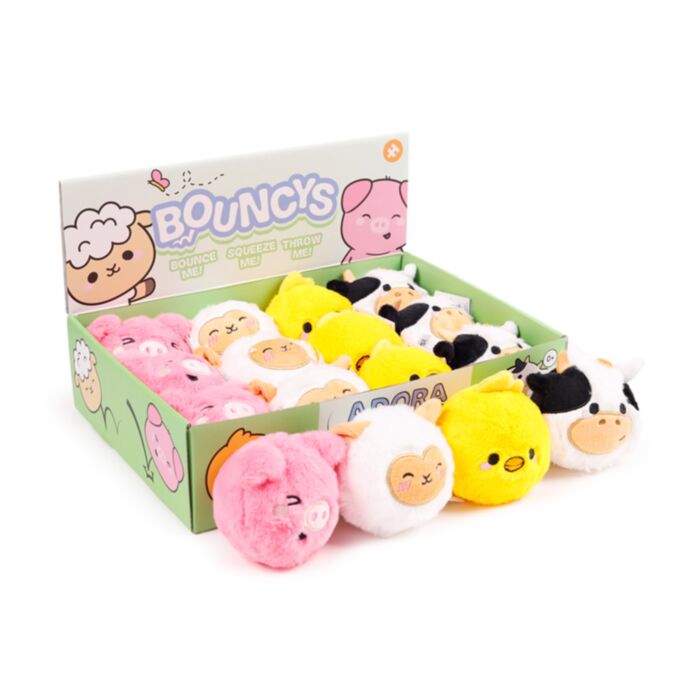 Adoramals Farm Bauernhof Sprungkräftiger Plüsch-Flummi