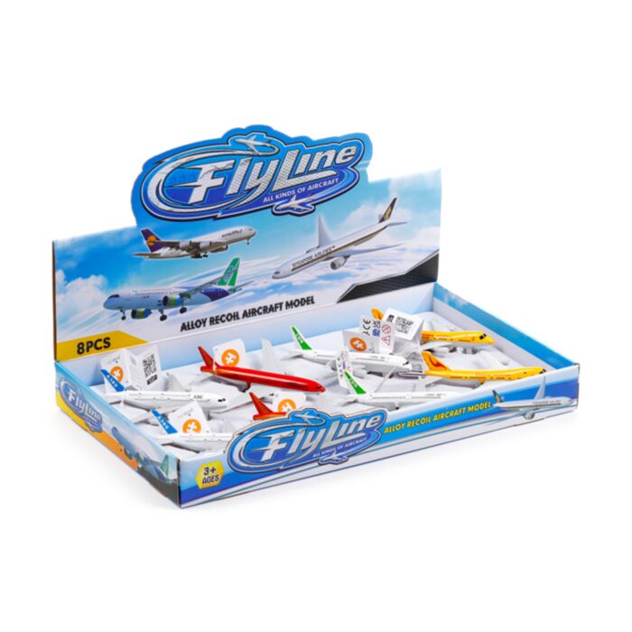Flyline Jet Flugzeug Reibungs-Rückzugspielzeug