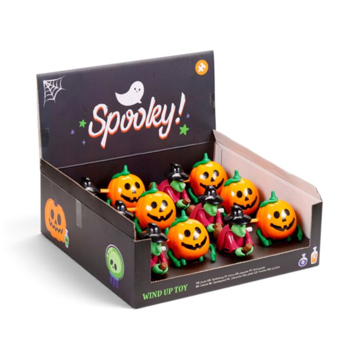 Spooky Hexe & Kürbis Aufziehspielzeug