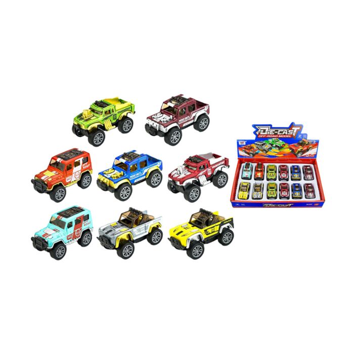 Push/Pull Offroad-Geländewagen Spielzeug mit Reibungsantrieb 