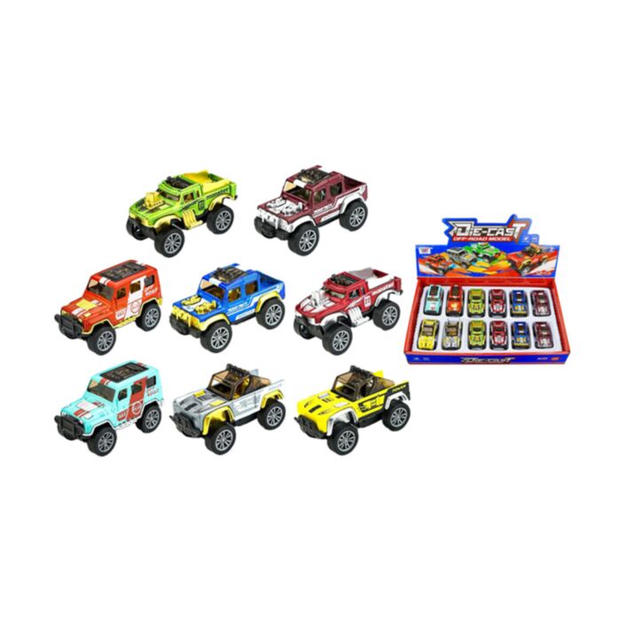 Push/Pull Offroad-Geländewagen Spielzeug mit Reibungsantrieb 