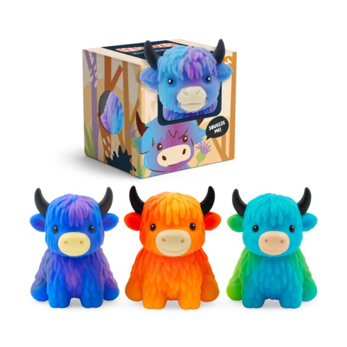 Highland Coo Dehnbare Quetsch-Kühe 