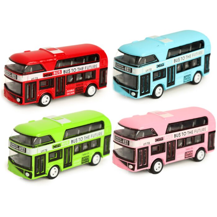 Diecast Zurückziehen Bus Spielzeugauto