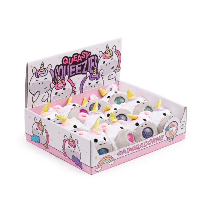 Queasy Squeezies Adoracorns Einhorn Plüsch Quetschtiere Spielzeug