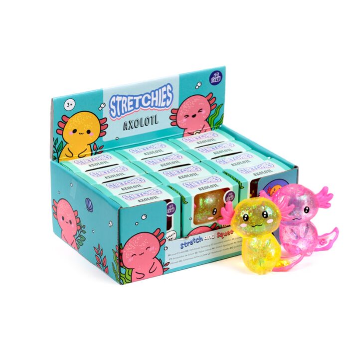 Quetschbares Glitzer Axolotl Anti-Stress-Spielzeug