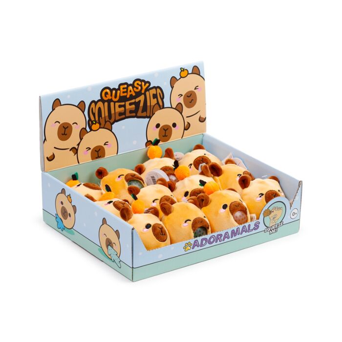 Queasy Squeezies Adoramals Capybara Plüsch-Quetschspielzeug