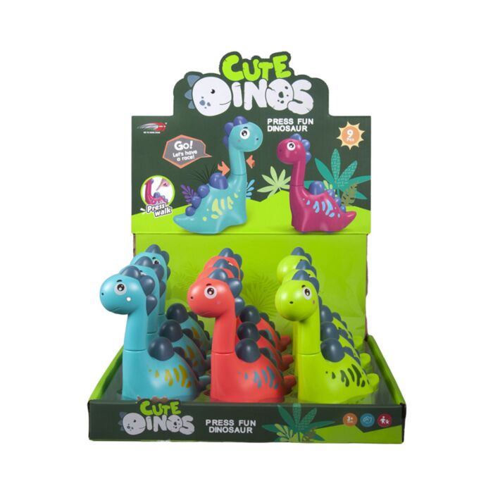 Press & Go Niedlicher Dinosaurier Action-Spielzeug
