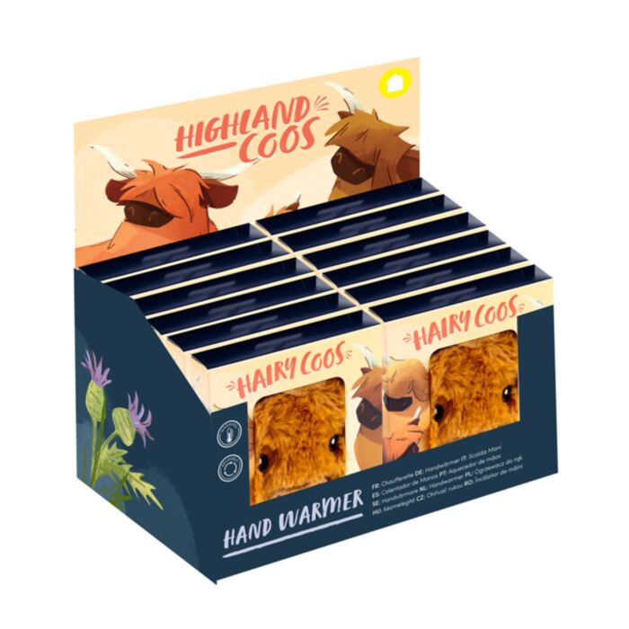 Highland Coo Kuh Plüsch Handwärmer